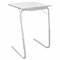 Sizi Table Mate II Extra Wide Folding TV Tray Table - Adjustable Desk, White
