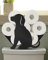 Gardlister Toilettenpapierhalter für Hunde, mattschwarz, dekorative Toilettenpapieraufbewahrung und Organizer für zusätzliche 8 Rollen, lustiges Bauernhaus-Badezimmer-Zubehör