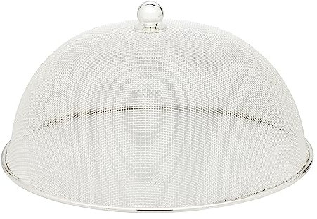 EDZARD Schutzhaube Classic (ø 30 cm, H 16 cm), edel versilbert, anlaufgeschützt, Speiseschirm, Fliegenhaube