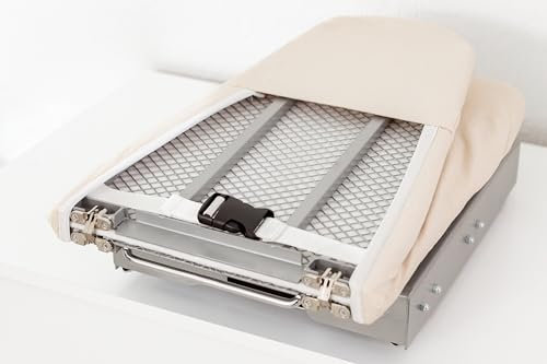 Glideworx Merlin Built in Ironing Board | Premier Compact Ironing Board Perfectly Sized for Use On A Fixed Shelf. Attach & Install with Just 4 Screws.Requires Minimal Use of Space. Fast Ironing.
