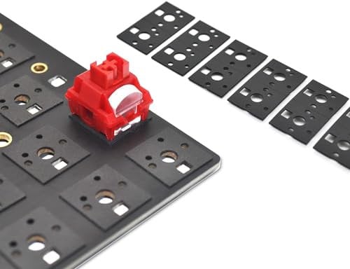 RUNJRX Mechanische Tastatur-Schalterpads Poronschaum für 61/64/87/100/104/108 Hot-Swap-Tastatur 120 Stück