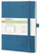 POPRUN Kalender 2025 Monatsplaner A5 (Jul.2024 - Dez.2025) - 18 Monate Monatskalender Softcover 22 x 16,5 cm - 1 Monat 4 Seiten, mit PU-Leder, 100 GSM Papier - Marineblau