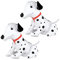 2 Stück Welpenballons, Dalmatinerballons, Kinderspielzeug, aufblasbare Tiere, süße Ballons, Cartoon-Tierballons, Partydekorationsballons, wiederverwendbare Ballons