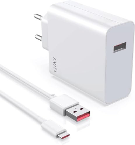 shefor 120W Cargador para Xiaomi 14 13 12 13t 12t 12s Pro Lite Redmi Note K70 K60 K50 12 11 Pro Plus Black Shark 3 4 5 Poco F4 GT Mi Turbo 3.3 pies 6A Cable USB Tipo C