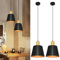 ZMH Hängelampe Vintage Esszimmer Pendelleuchte: 2er Industrial Hängeleuchte Ø20cm Schwarz Metall E27 Esstischlampe Retro Esszimmerlampe 1 Flammig Pendellampe für Küche Schlafzimmer Wohnzimmer Flur Bar