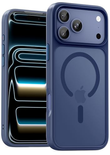 UNBREAKcable Magnetic for iPhone 17 Pro Max Case(6.9), MagSafe Compatible, Full Camera Protection, Built-in Magnetic Ring, Drop Protection Shockproof Slim iPhone Cover, Anti-Fingerprint-Deep Blue