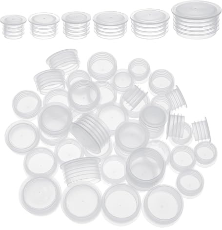 60 PCS Salt and Pepper Stoppers Plugs, Drainage Plugs for Planters