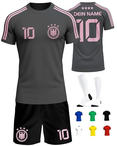 Deutschland Trikot Kinder Herren Damen WM 2026 Fussball Geschenke Jungen Coole Sachen für Jungs Fußball Trainingsanzug Tshirt EM Shirt geschenk junge 10 jahre Fußballtrikot Mädchen Set IIIII20Fo7IIIII