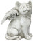 Design Toscano Geliebter Freund, Tier-Grabfigur Katzenengel, Mittelgroß, Kunstharz, Elfenbein, 9 x 11.5 x 14 cm