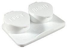 Amcon labs 12-Pack Deep Well Flip-top White Contact Lens Cases