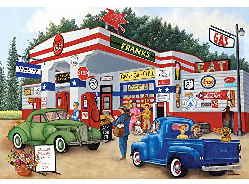Bits and Pieces - 1000 Piece Jigsaw Puzzle for Adults - Frank's Friendly Service - 1000 pc Jigsaw by Artist Kay Lamb Shannon