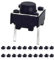 20 Pcs 6 mm 2 Pin Momentary Tactile Tact Push Button Switch Through Hole Breadboard Friendly for the Panel PCB by QTEATAK