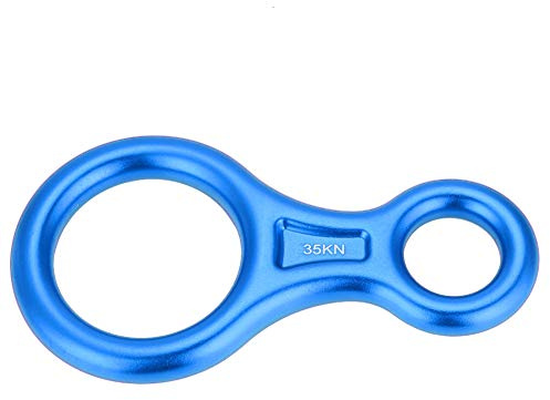 Anello per Arrampicata 8, infrangibile indossabile Affidabile 35KN Heavy Duty 8 Corda per Parole Discendente Discesa Anello per Rappel Attrezzatura per Arrampicata su R