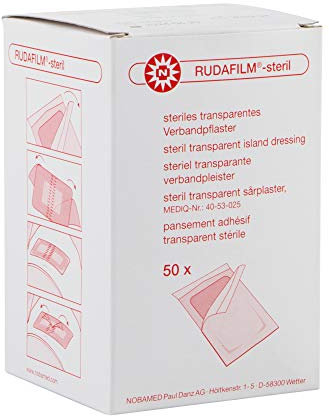 RUDAFILM steril transparenter, wasserfester Wundschnellverband, Größen:15 cm x 10 cm