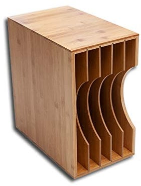 LP Schallplatten Box Bambus Protected