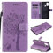 Zchen Cover per Oppo A53s, custodia a portafoglio in pelle PU, con aletta a libro, pieghevole, coperchio pieghevole, per Oppo A53s/Oppo A53 (gatto viola)
