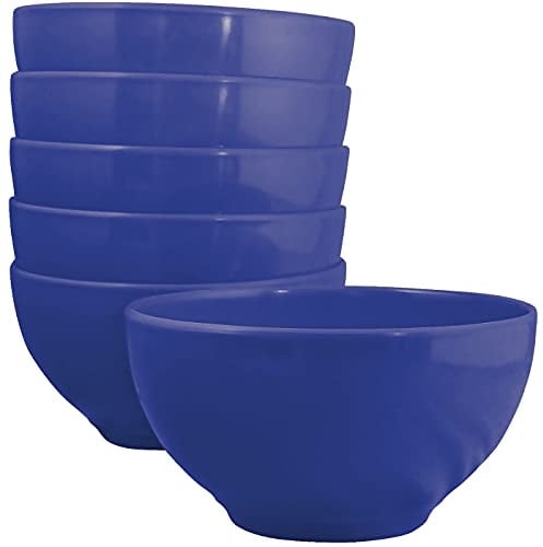 Reston Lloyd Calypso Basics Melamine Bowl, Set of 6, Indigo