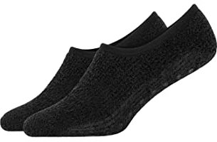 Snocks Stoppersocken Herren 2er Pack Haussocken Herren (43-46, 2x Schwarz)
