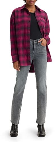 Levi's Damen Mid Rise Boyfriend Jeans, Lapis Outsider Clean Hem, Hell, 31W 30L