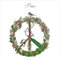 Servietten Herbst PEACE SIGN mit Vogel & Tannen-Zweigen Motiv-Servietten Weihnachtsservietten in weiß & grün Weihnachts-Deko Tisch-Dekoration Weihnachten Herbst Winter & Advent (20, Peace Sign)