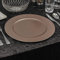 URBNLIVING 33cm Christmas Dinner Charger Plates Placemats Dining Table Setting Reusable Party Decor (Matt Geo Rose Gold, 6 Charger Plates)