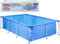 Blue Rectangle Swimming Pool with Metal Framed - 2.58m X 1.79m (1 Pc.) - Durable & Easy to Set Up - Perfect Summer Fun Oasis for Family & Friends
