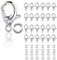 300 Stück Ketten Verschlüsse, Armbandverschlüsse, Verschlüsse Für Armbänder, Perlen Verschlüsse Für Die Herstellung Von Schmuck Und Die Reparatur Von Schmuck (200 Schlaufen und 100 Schnallen)