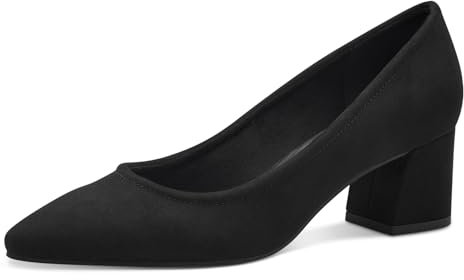 MARCO TOZZI Damen Pumps Spitz mit Blockabsatz, Schwarz (Black), 41 EU