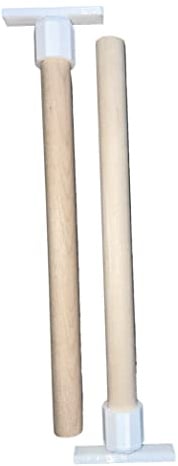 2 st Twist Fit fågelbur sittpinnar, naturligt trä fågelbur tillbehör, fågelbur sittpinnar för små – medelstora fåglar 20 cm lång