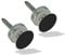 HANDLEZONE® Flush Mounted Magnetic Catch, Concealed Fixing for Internal Doors, Single, Double, Sliding, Bi-fold, Wardrobe, Cupboard, to Keep Doors Closed, 1 Set - Black Matt