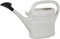 Arrosoir en plastique recyclé de 10 litres extérieur – Gris clair avec rosace amovible et support rose