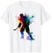 Eishockey Hockey Buntes Design Eishockeyspieler Geschenk T-Shirt