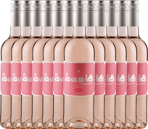 La vie est belle rosé La vie est belle Roséwein 12 x 0,75l VINELLO - 12 x Weinpaket inkl. kostenlosem VINELLO.weinausgießer