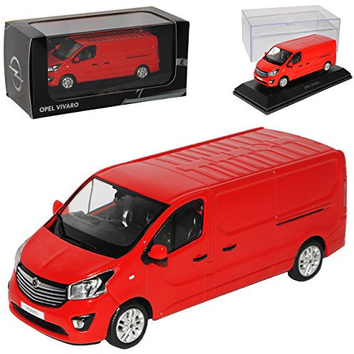 Generisch Opel Vivaro B Kasten Rot Transporter Baugleich Renautl Trafic III Ab 2014 1/43 Kyosho Modell Auto mit individiuellem Wunschkennzeichen