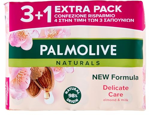 Palmolive Naturals Feste Seife Milch und Mandel 4 x 90 g