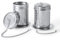 2pcs Tea Infusers for Loose Tea, 304 Stainless Steel Tea Steeper with Drip Tray Extra Fine Mesh Tea Strainer with Chain Hook Tea Filter Diffuser Basket for Teapot Spices (Middle)