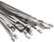 OFFO Metal Zip Ties 4.6 * 300mm Premium Heavy Duty Stainless Steel Wire Multifunctional Locking Exhaust Wrap Flexible Durable 15 Pcs