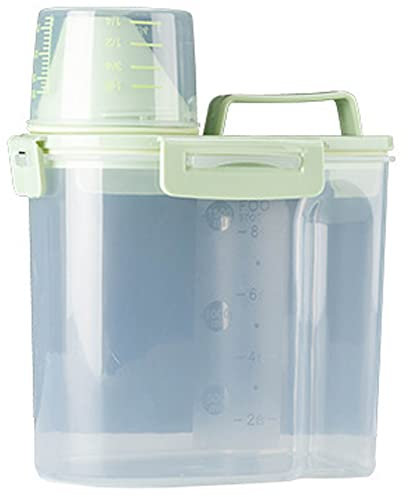 OLACD Récipient de mesure de nourriture pour chien - En plastique transparent - Avec mesure de nourriture pour chats et chiens