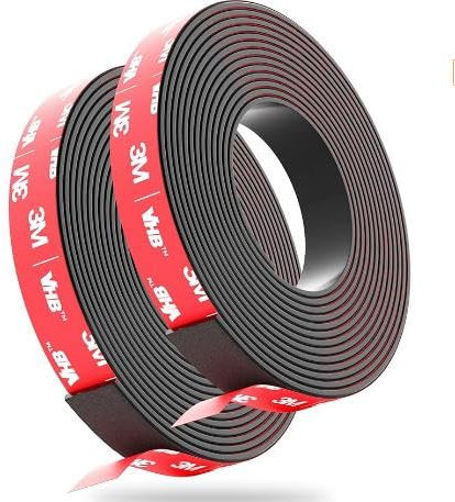 Typ A + B Magnetband stark selbstklebend I Magnetstreifen | Magnetband für Fliegengitter & Vorhänge, 3M