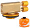 Camping Nozzle Bottle Convert Adapter Connector Stove Connector for Camping Gas Butane Canister to Screw Gas Cartridge Gas Canisters for Camping Stove （Double Head)
