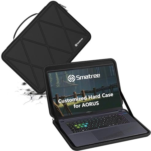 Smatree Hard Eva Schutzhülle Kompatibel für 16 Zoll GIGABYTE AORUS 16X 9KG/9SG /AKG 2024, für 15,6 Zoll GIGABYTE AERO 5 KE4/AERO 5 XE4 Laptop Slim Sleeve (X8282)