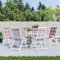 Homgoday Stuhlkissen 6 Stück rot kariert 120 x 50 x 3 cm aus Stoff, Möbel, Gartenkissen, Sitzkissen, Gartenstuhlkissen, Sofakissen, Gartenbankkissen