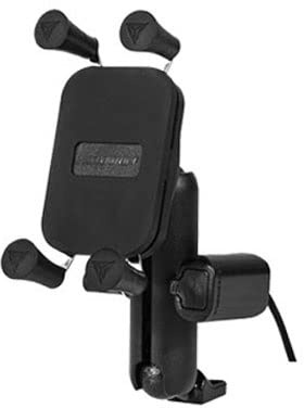ISCBAFYX Motorrad-Handyhalter, Universal-Motorrad-Handy-Halter, Ladegerät, Aluminium, Fahrrad-Telefonständer, GPS-Halterung, unterstützt 4–6,5 Zoll iPhone Smartphone (Farbe: 4)