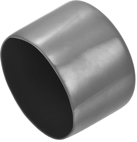QUARKZMAN 2 Stück Gummikappen 75 mm Gummi Endkappe Rund Schutzkappen Pfostenkappe Abdeckkappen Zaunpfosten Endspitze Kappen für Rohr Gartenstühle Tischbeine Möbelfüße Gleiter, Dunkelgrau
