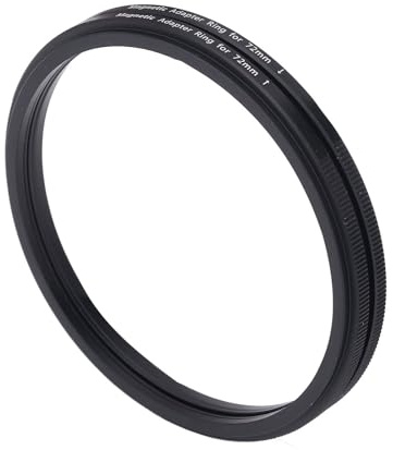 Plyisty 72mm Magnetic Filter Ring Adapter, Aluminum Alloy Lens Converter | Quick Swap, CNC, Light Leak Proof, for Camera, Lens Accessory