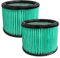 vhbw 2X Staubsaugerfilter kompatibel mit Bosch Gas 12-25 PL, 15 PS Staubsauger - HEPA-Filter Schwarz Hellblau