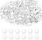Molain 200 Stück 12 mm Glas-Cabochons, Transparente Glasnuggets Runde Crystal Cabochons Glaskuppel Glassteine für Anhänger Armband Rohlinge Halskette DIY Dekor Handwerk Schmuckherstellung(6mm)