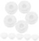 Gatuida 10 Pcs Tapa De Desagüe para Lavabo Cubierta De Desbordamiento De Bañera Tapa Rebosadero Lavabo Tapones Rebosadero