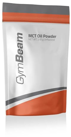 GymBeam MCT-Öl (Pulver) - Hochwertiges MCT-Öl-Pulver mit hohem Gehalt an mittelkettigen Triglyceriden (MCTs), leicht verdaulich, ideal für Proteinshakes, Kaffee, Smoothies, 250 g