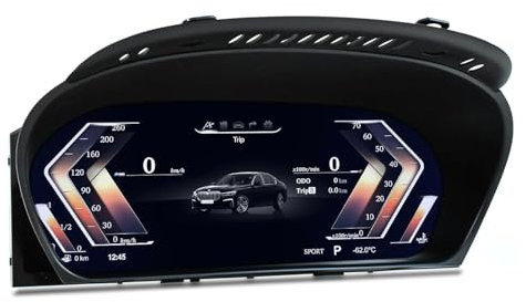 Ecran LCD Digital Instrument pour BMW E60/E61 (2003-2009) CCC CIC, E70 E71 2006-2013 CCC CIC 5/X5/X6 Series Original Car Information Dashboard Digital 12.3 Screen (by HUD)
